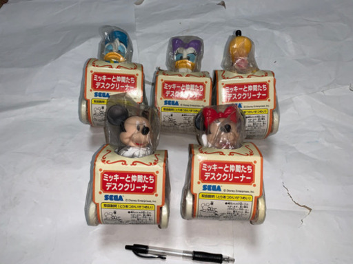 ミッキーと仲間たちデスククリーナー５個セット