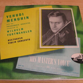 67【LPレコード】YEHUDI MENUHIN　ベートヴェン　...