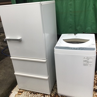 2点セット,アクア,AQR-27G,3ドア冷蔵庫,272L,2018年製,東芝 全自動洗濯機,5kg,AW-5G6,2018年製,6ヶ月保障,東京都内近郊,名古屋市内近郊,送料無料