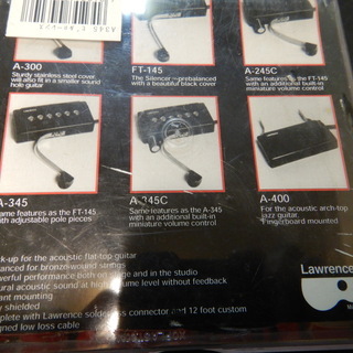 Bill Lawrence A345 アコギ用ピックアップ の画像