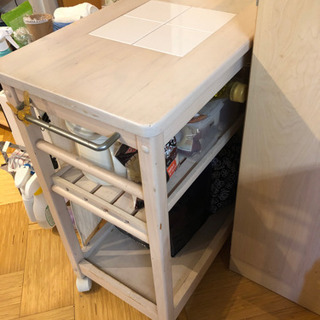 キッチンワゴンあげます(お引き取り者仮確定のためキャンセル待ち)の画像