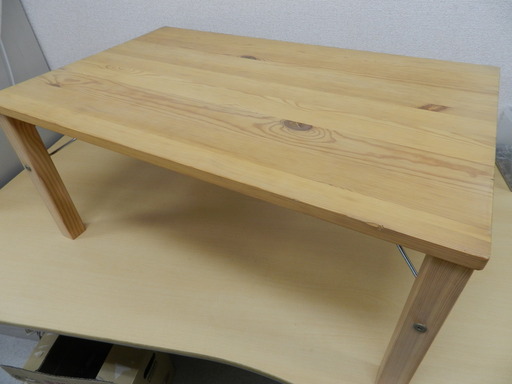 天然木 折りたたみテーブル 幅80ｃｍ