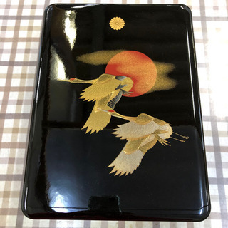 新品未使用🌟文箱🌟書道具入れ・文書箱✨日の出鶴✨外形寸法(約)2...