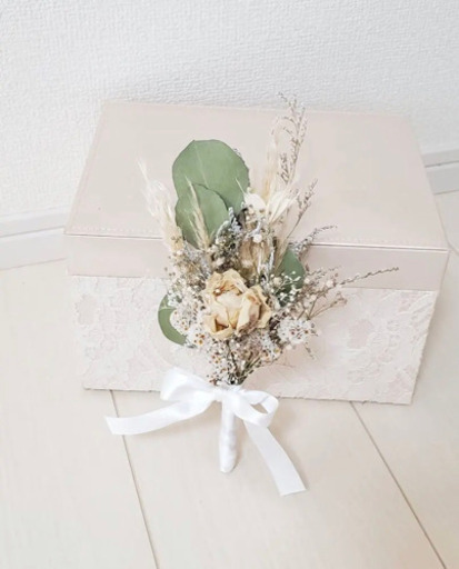 【本日限定値引き】ドライフラワー ウエディングブーケ ブートニア