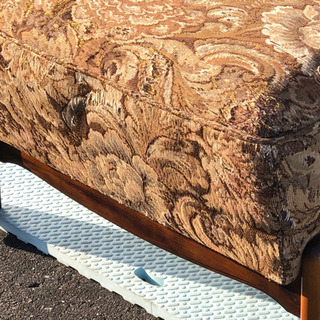 カリモク 1人掛けソファ 肘掛け アンティーク シングルソファの画像