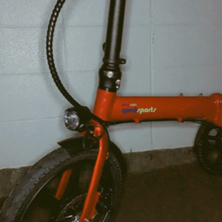 電動アシスト付き折りたたみ自転車 の画像