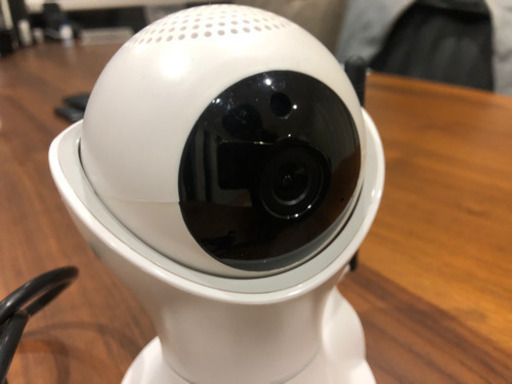 【再募集！美品】Wi-Fi 360° ムービングヘッド カメラ テレワークやコロナ対策にも！HD1080P デジタル録画 通話可能！