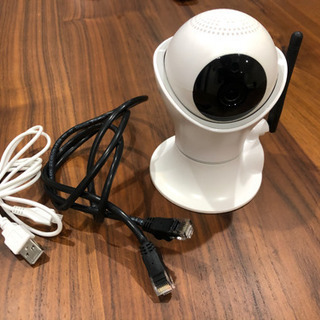 【再募集！美品】Wi-Fi 360° ムービングヘッド カメラ テレワークやコロナ対策にも！HD1080P デジタル録画 通話可能！の画像