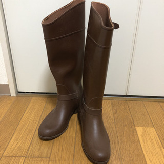 ロングブーツ 黒　レインブーツ　LL