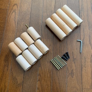 パイン材組み立て棚パーツ　紛失パーツありの画像