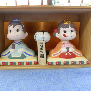 ペコ ポコ　首振り　ひな人形　不二家ペコちゃん　ポコちゃん　陶器...
