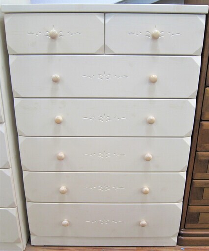 ニトリ　カントリー調6段チェスト