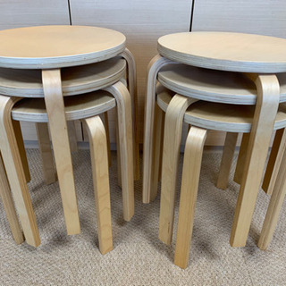 取引中！IKEA購入　丸椅子　６脚セット