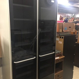 ☆中古 激安！！ 棚　収納　ガラス扉　家具　シンプル￥15,000！！ハイアール　洗濯機　2021