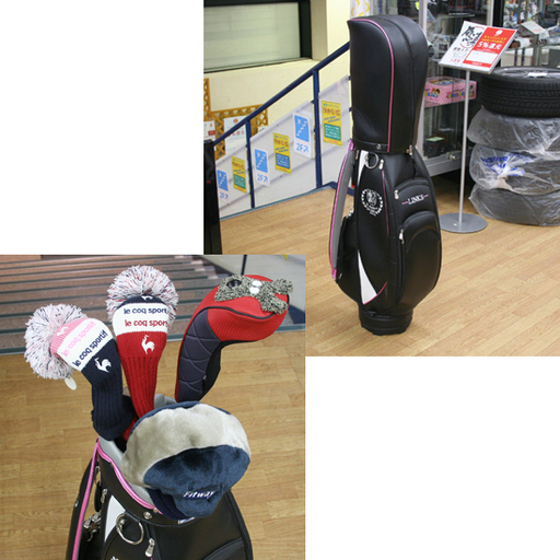美品 希少 St.Andrews LINKS SAF-601L ゴルフクラブ フルセット 11本 レディス キャディバッグ付き 右利き ブラック×ピンク ゴルフ ☆ PayPay(ペイペイ)決済可能 ☆ 札幌市 清田区 平岡