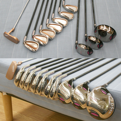 美品 希少 St.Andrews LINKS SAF-601L ゴルフクラブ フルセット 11本 レディス キャディバッグ付き 右利き