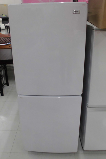 冷蔵庫 148L 2018年製 ハイアール JR-NF148B ホワイト 100Lクラス 2ドア 苫小牧西店