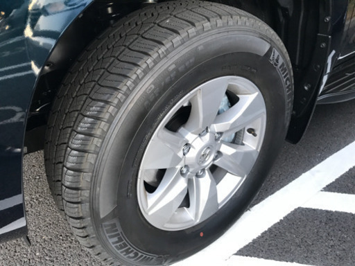 【納車後1週間】現行プラド 純正タイヤホイール 265/65R17 スペア込み 5本セット　7J+25 139.7 6穴