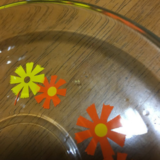 (取引中)昭和レトロなガラスのカップ&ソーサー の画像