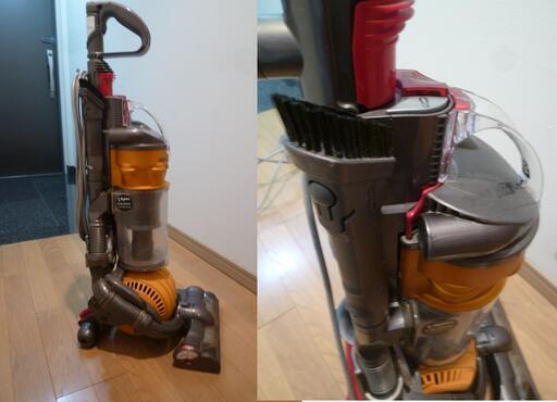 ダイソンdyson boll DC24★モーターヘッド★スティック型★イエロー★サイクロン掃除機★動作品