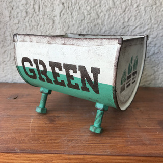 ドラム缶風リメイク缶＊GREEN＊