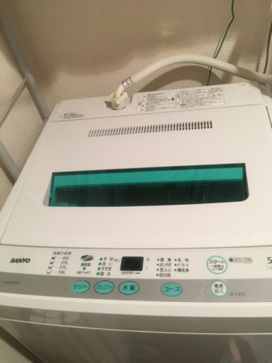 洗濯機　5.0kg 一人暮らし用　2月12日〜20日引き渡し