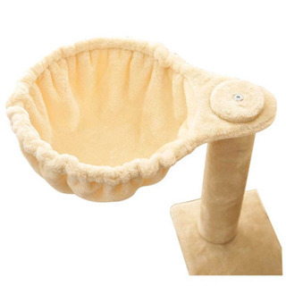 【新品未使用】キャットタワー専門店　Mau ニャンモック　ミルキーベージュ　34cmの画像