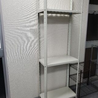 スチールラック　オフホワイトの画像