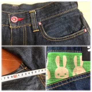 cune CUNE ジーパン うさぎパンツ デニム ボトム 30インチの画像