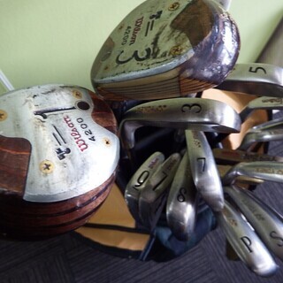 wilson ゴルフ クラブ YONEX キャディバッグ付の画像