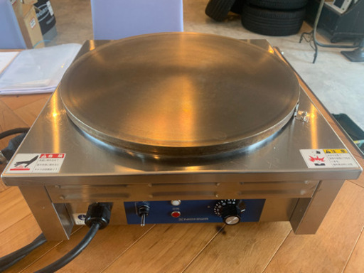 ニチワ電機　電気クレープ焼器　CM-410H 2018年11月　使用3か月　中古美品　保証書、説明書あり