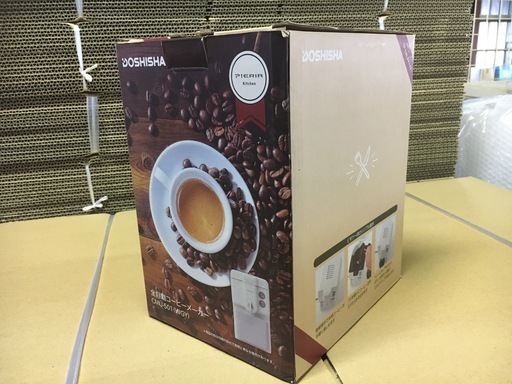 【箱汚れ・新品】コーヒーメーカー 全自動 ミル内蔵 コーヒー豆・粉両対応 全自動でドリップまでできる