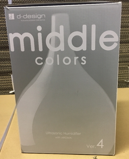 【箱汚れ・新品】超音波式加湿器 おしゃれ middle colors タンク容量 約800ml お部屋の湿度調整に！