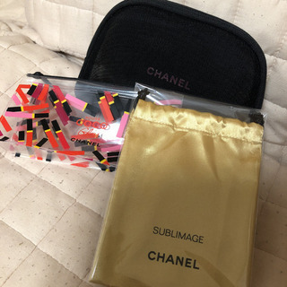 シャネル巾着　ポーチ　ペンケース　新品