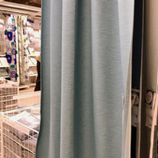 カーテン IKEA 水色 完全遮光