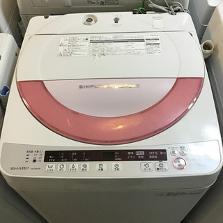 【送料無料・設置無料サービス有り】洗濯機 SHARP ES-GE60P-P 中古