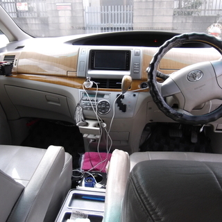 【成約済】★50エスティマ アエラス 希少なＶ6 3.5 ◆検2年9月 プッシュスタート・スマートキー・両側電動スライドドア・走行中TV映りますの画像