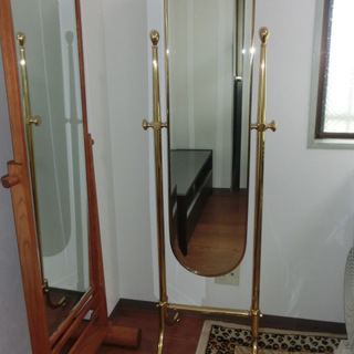 ★洋風　オシャレな姿見　大型ミラー　中古品