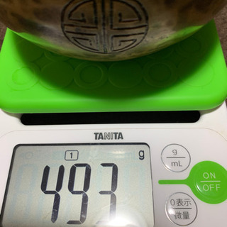 【最高峰】フルムーン高級黒金 シンギングボウル   約500g ヨガをやられてるかたや妊婦さんに！の画像