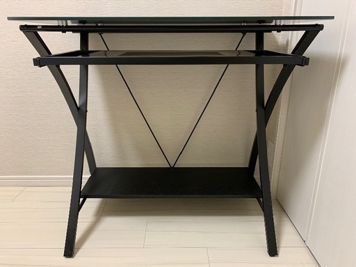☆美品☆ガラス　パソコンデスク