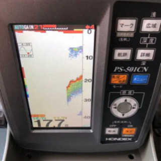 ホンデックス  魚探　PS-501CS カラーGPS 魚群探知機