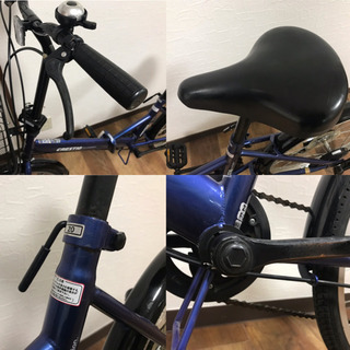 CRESTIO クレスティオ 6速 20インチ 折畳み自転車 前カゴ付き (山さん