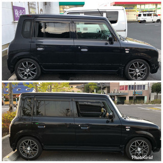 ★個人★スズキ　アルトラパンSS　4AT　車検：令和2年6月　レカロシート　HKS車高長　社外マフラー　フルセグナビ　スタッドレス付の画像