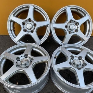 Weds Treffer 15インチ5.5J5HPCD114.3+41 社外ホイール 4本 パジェロミニ等 (VHD01) クレジットカード QR決済可能