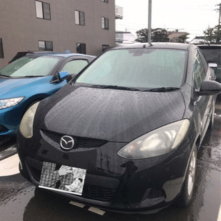 マツダ デミオ13C  ブラック  車検通します