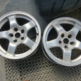 スカイライン　R32　GTR　純正ホイール2本　ポリッシュ加工　...