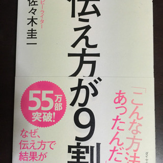伝え方が９割 佐々木圭一【著】 発売：2013/03/02
