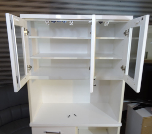 取引中　ニトリ 食器棚 キッチンボード レンジボード 幅90㎝ 札幌市 南区 市内・近郊配達可能