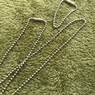 🉐 GUCCI シルバードッグプレートネックレス／SV925の画像