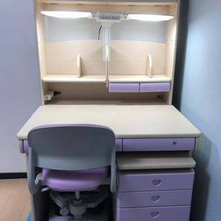 学習デスク☆ラベンダーカラー